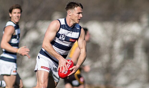 2018_08_26_VFLM_HERO.jpg Lincoln McCarthy finished with seven touches, four marks and a goal in his return from injury - Geelong Cats